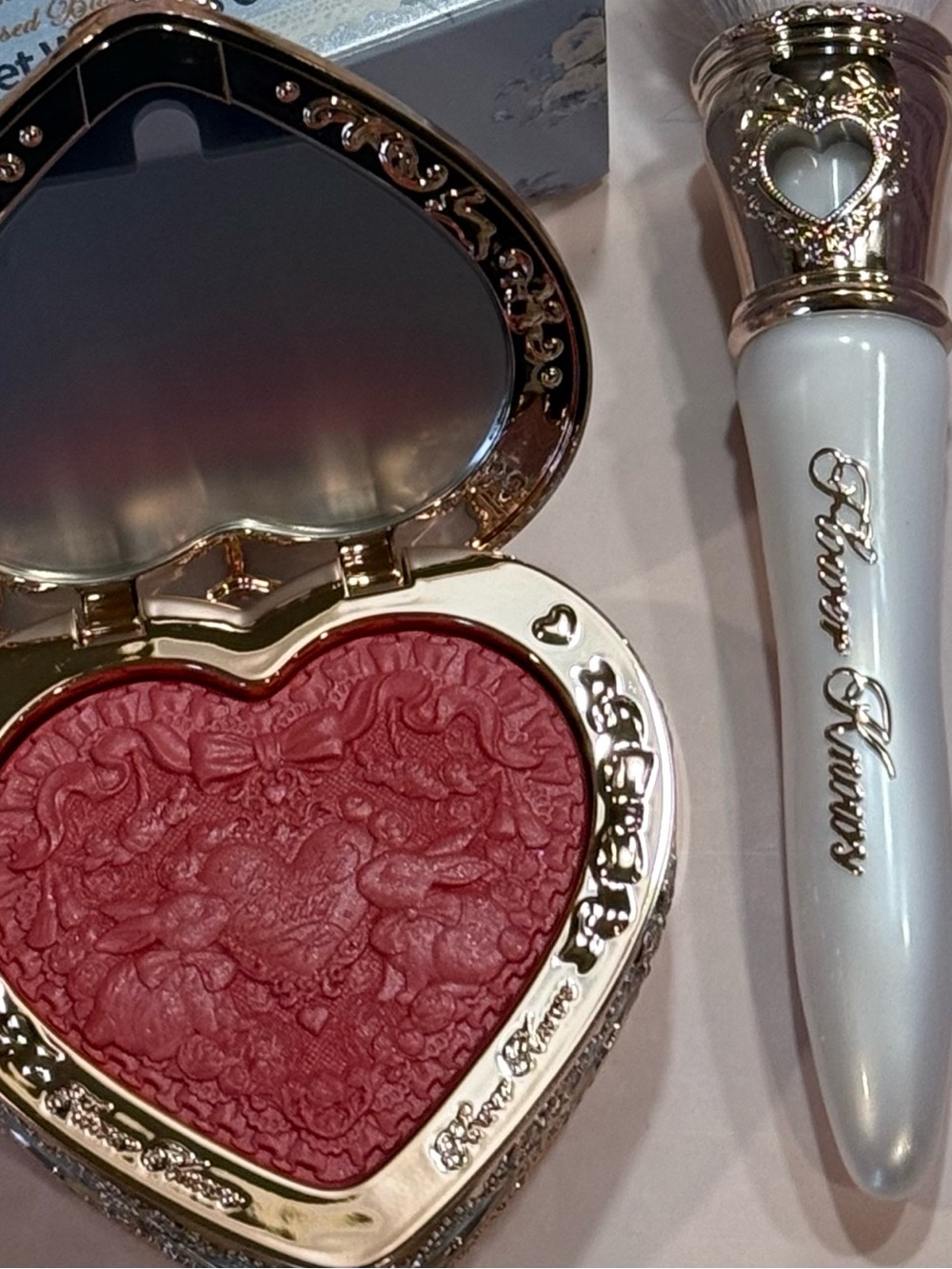 Flower knows Bunny Garden Collection 1 Brush and Heart-Shaped Berry Bunny Blush